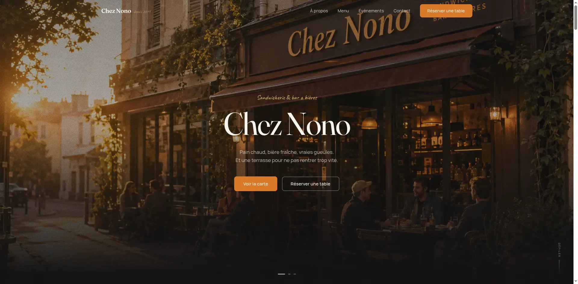 Chez Nono : Une sandwicherie repensée en bistrot de quartier